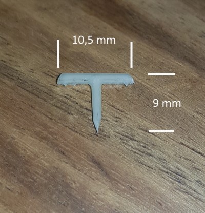 Kunststoff Plastik T-Stift Nagel
