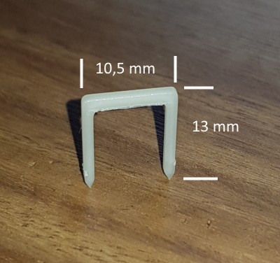 Kunsttsoff Heftklammer