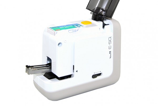 MAX Vaimo11 E-SQ (BH-11F) elektrischer Tischhefter für Batteriebetrieb oder Netzanschluss bis 30 Bla