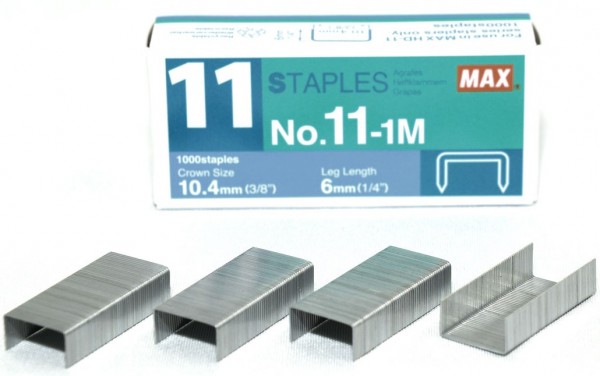 MAX NO 11-1M Heftklammern Klammern Staples Nietjes