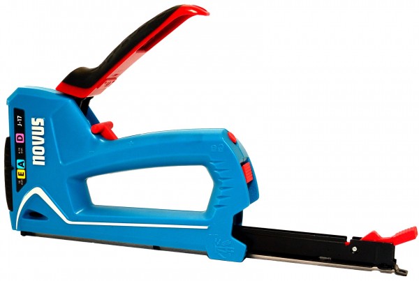 Novus Handtacker J-17, Profi-Tacker mit Unterlademechanik und Klammeranzeige