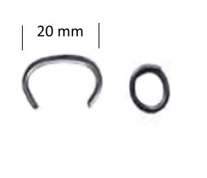 2.500 Ringklammern rostfrei INOX für Bostitch SR8DPSS-LE