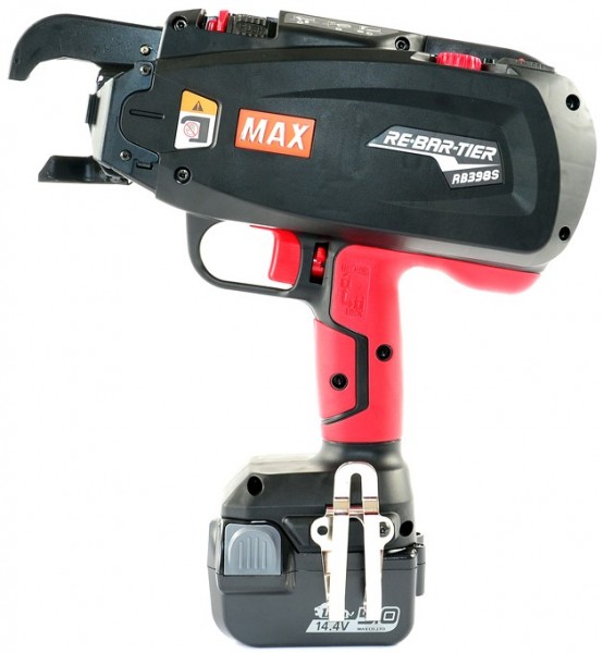 Max Akku-Bindemaschine RB398S für TW898 Bindedraht inkl. 2 Akkus, Ladegerät und Koffer