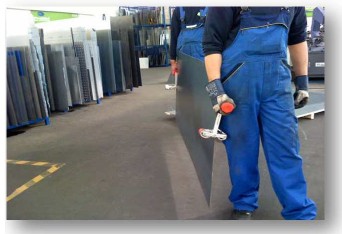 CARRYMATE 5 Transportgriff bis 80 mm Plattenträger für Holzplatten, Marmorplatten, Glasplatten