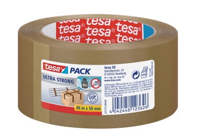 TESAPACK PVC PACKBAND BRAUN 57177-00000-11 ULTRA STRONG