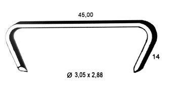 HR45 Drahtringe GALFAN Gabionen klammern