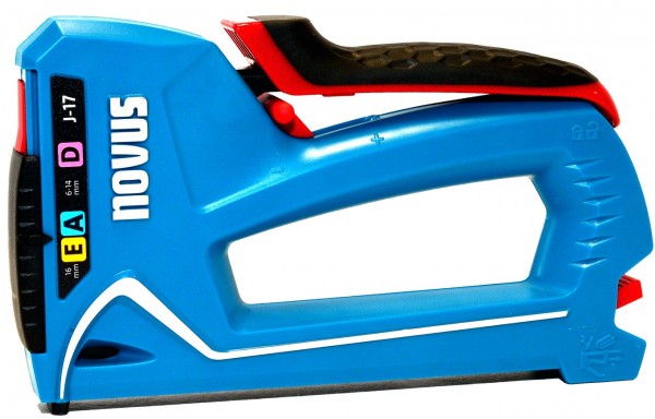 Novus Handtacker J-17, Profi-Tacker mit Unterlademechanik und Klammeranzeige