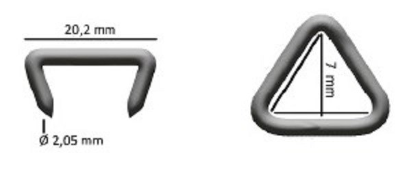 Drahtringe HR-22 GALV für Netze, Drahtgitter 1.000 Ringe