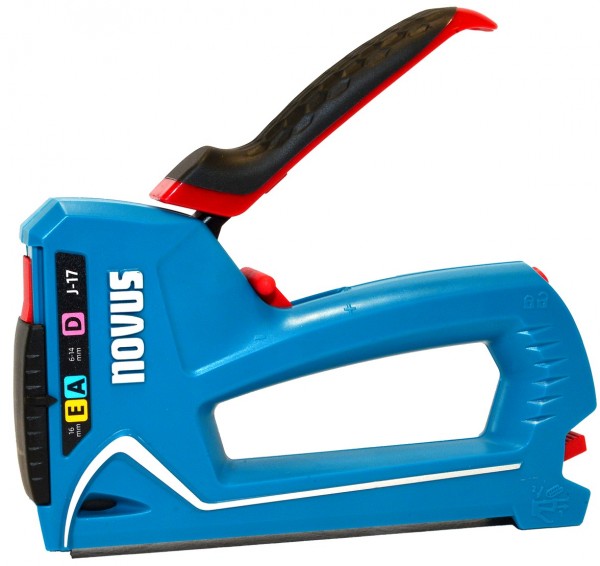 Novus Handtacker J-17, Profi-Tacker mit Unterlademechanik und Klammeranzeige