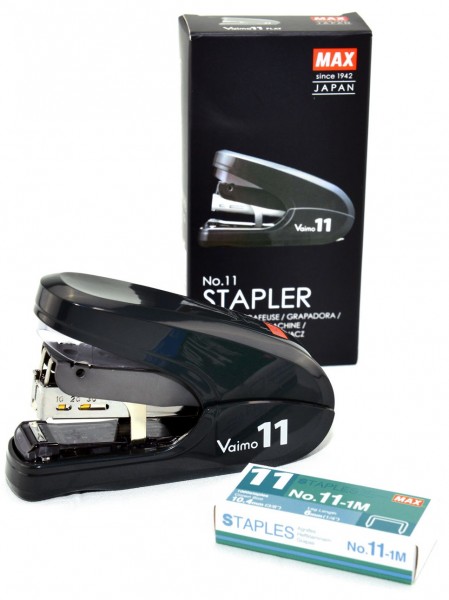 MAX Vaimo 11 HD-11FL Flach Heftgerät schwarz