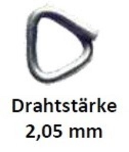 Drahtringe HR-22 GALV für Netze, Drahtgitter 1.000 Ringe