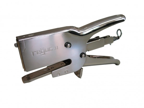 Regur 31 Verpackungs-Heftzange zum Heften von Karton, Wellpappe, Stoff u.v.m.