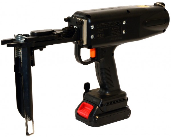 Ringzange 33 Akku für OK33 Drahtringe Gabionen, Drahtgitter inkl. 2x Akku Ladegerät und Tasche