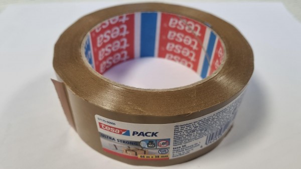 tesa Packband tesapack® 4124 ultra strong 57175-00000 beige 38,0 mm x 66,0 m